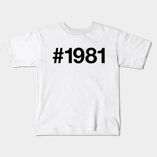 1981 Kids T-Shirt by eyesblau